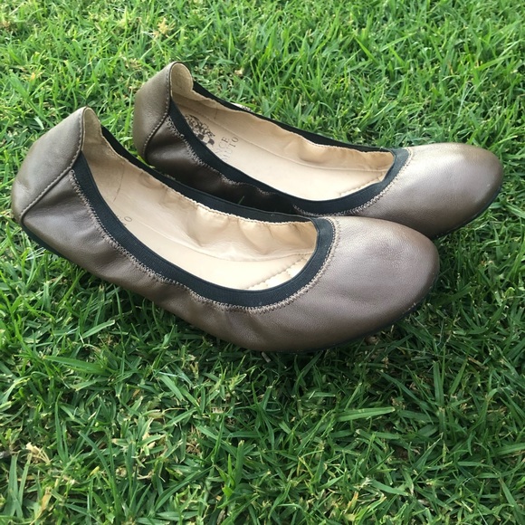 Vince Camuto Brindin Brown Leather Ballet Flat - Picture 2 of 3